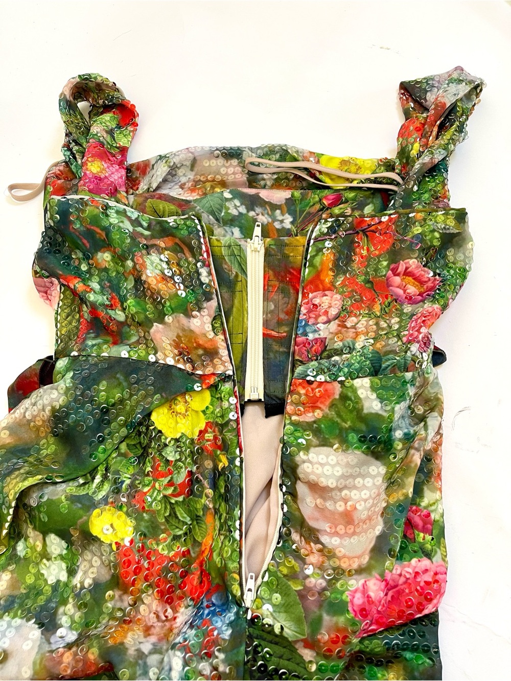 Vivienne Westwood SS14 CORSET DRESS flowers sequined Corset Dress NWT US4 - Picture 16 of 17